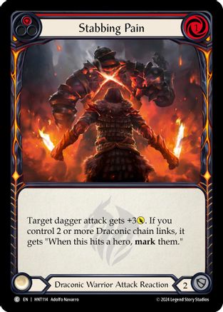 Stabbing Pain (Red) [HNT114] (The Hunted)  Rainbow Foil-1