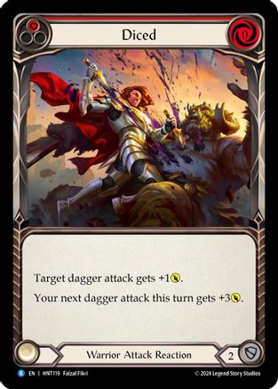 Diced (Red) [HNT119] (The Hunted)  Rainbow Foil-1