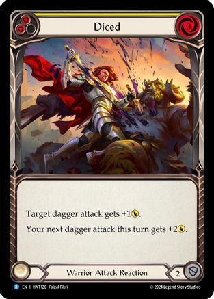 Diced (Yellow) [HNT120] (The Hunted)  Rainbow Foil-1