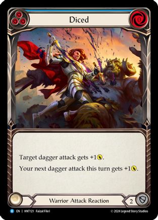 Diced (Blue) [HNT121] (The Hunted)  Rainbow Foil-1