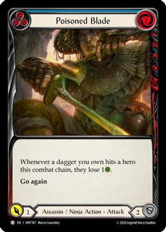 Poisoned Blade (Blue) [HNT187] (The Hunted)  Rainbow Foil-1