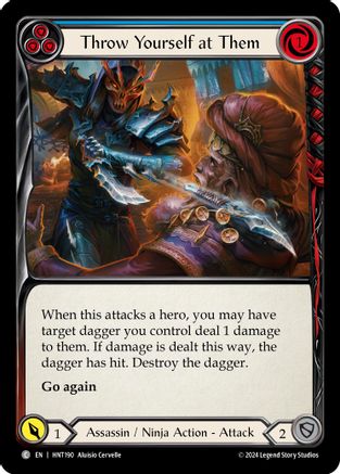 Throw Yourself at Them (Blue) [HNT190] (The Hunted)  Rainbow Foil-1