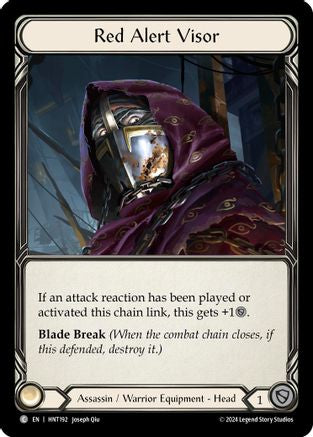 Red Alert Visor [HNT192] (The Hunted)  Cold Foil-1
