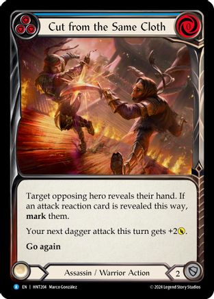 Cut from the Same Cloth (Blue) [HNT204] (The Hunted)  Rainbow Foil-1