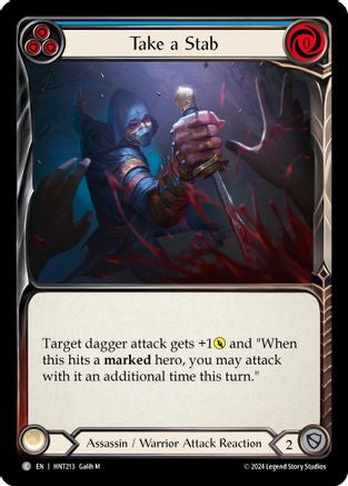 Take a Stab (Blue) [HNT213] (The Hunted)  Rainbow Foil-1