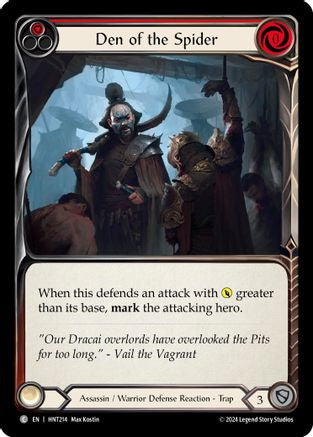 Den of the Spider (Red) [HNT214] (The Hunted)  Rainbow Foil-1