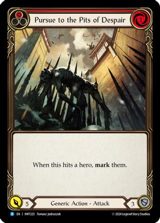 Pursue to the Pits of Despair (Red) [HNT225] (The Hunted)  Rainbow Foil-1