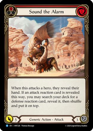 Sound the Alarm (Red) [HNT226] (The Hunted)  Rainbow Foil-1