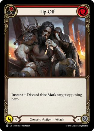 Tip-Off (Red) [HNT232] (The Hunted)  Rainbow Foil-1