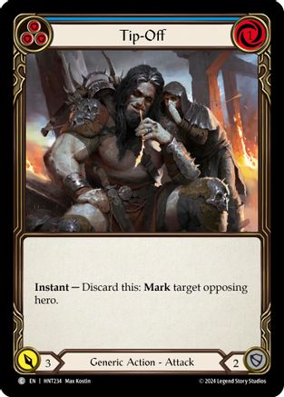 Tip-Off (Blue) [HNT234] (The Hunted)  Rainbow Foil-1
