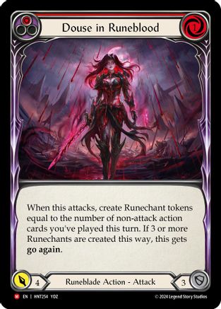 Douse in Runeblood [HNT254] (The Hunted)  Rainbow Foil-1