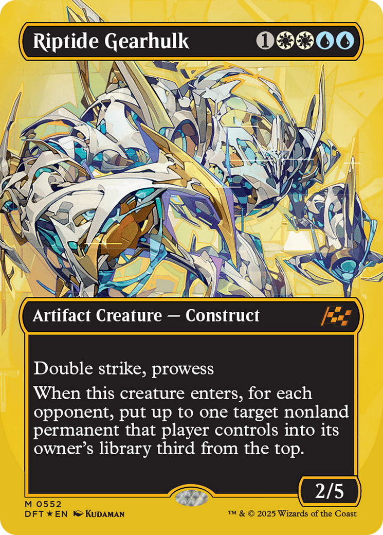 Riptide Gearhulk (Borderless) (First-Place Foil) [Aetherdrift]-1