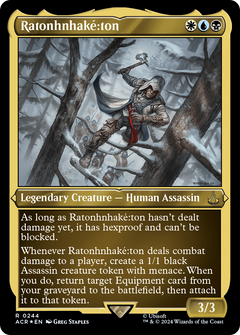 Ratonhnhaké꞉ton (ACR-244) - Assassin's Creed Etched Foil-1