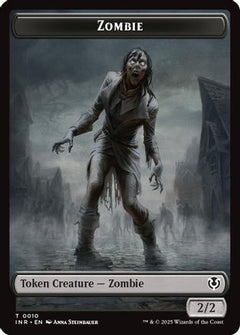 Zombie (0010) // Blood Double-Sided Token (INR-10 // 21) - Innistrad Remastered Foil-1