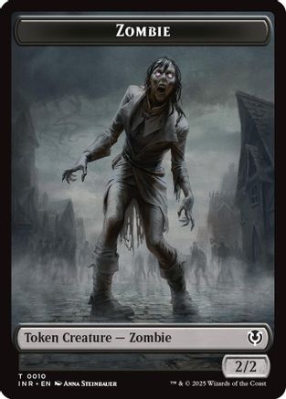 Zombie (0010) // Blood Double-Sided Token (INR-10 // 21) - Innistrad Remastered Foil-1