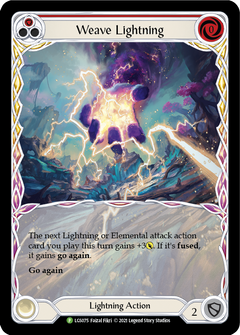 Weave Lightning (Red) [LGS075] (Promo)  Rainbow Foil-1