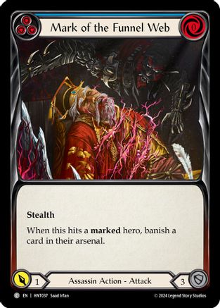 Mark of the Funnel Web (Blue) [HNT037] (The Hunted)  Rainbow Foil-1