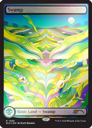 Swamp (1480) (Rainbow Foil) [Secret Lair Drop Series]-1