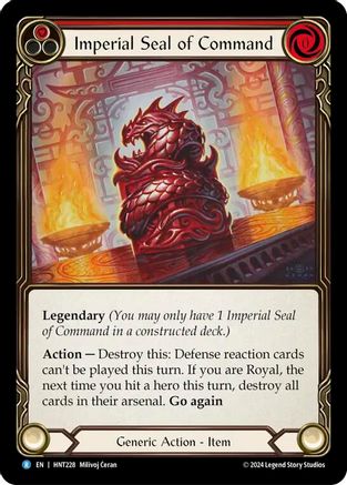 Imperial Seal of Command [HNT228] (The Hunted)  Rainbow Foil-1