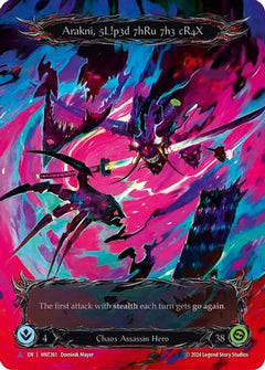 Arakni, 5L!p3d 7hRu 73h cR4X (Marvel) [HNT261] (The Hunted)  Cold Foil-1