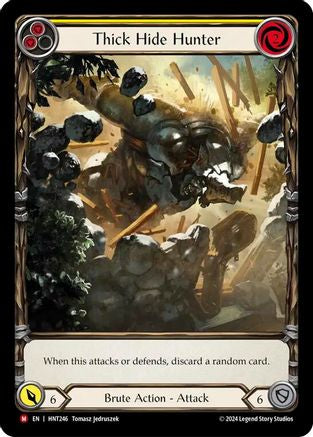 Thick Hide Hunter (Extended Art) [HNT246] (The Hunted)  Rainbow Foil-1