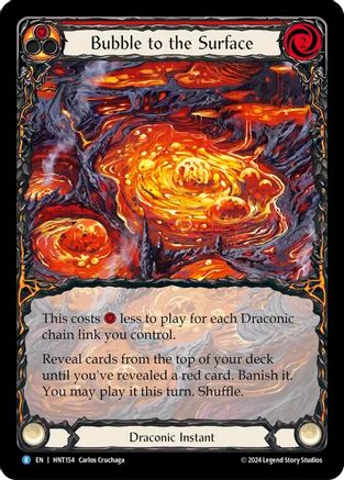 Bubble to the Surface (Red) (Extended Art) [HNT154] (The Hunted)  Rainbow Foil-1