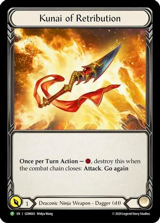 Kunai of Retribution [GEM003] (GEM Pack 1)  Cold Foil-1