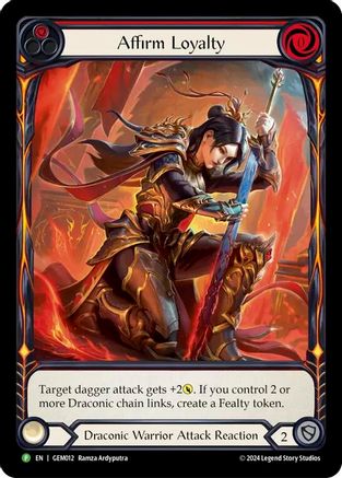 Affirm Loyalty [GEM012] (GEM Pack 1)  Rainbow Foil-1