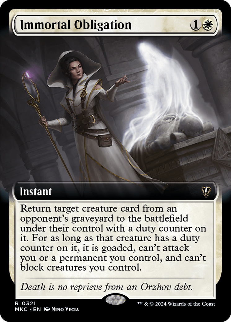 Immortal Obligation (Extended Art) [Murders at Karlov Manor Commander]-1