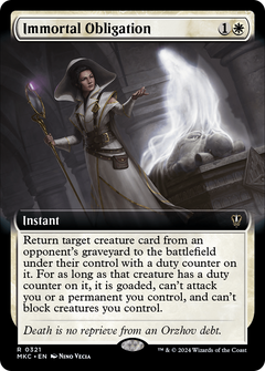 Immortal Obligation (Extended Art) [Murders at Karlov Manor Commander]-1