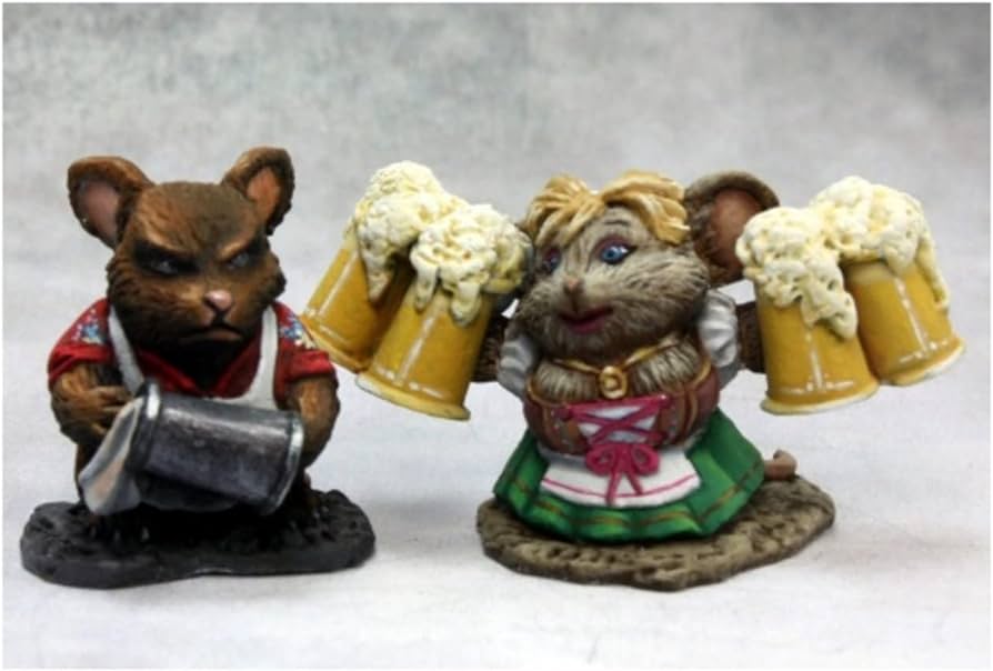 Reaper: Dark Heaven Legends: Mouseling Bartender and Wench (metal)