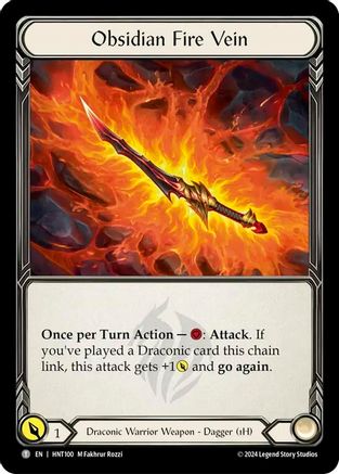 Obsidian Fire Vein // Kunai of Retribution [HNT100//HNT056] (The Hunted)-3