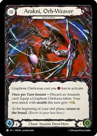 Arakni, Orb-Weaver // Arakni, Redback [HNT005//HNT006] (The Hunted)-3