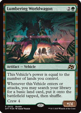 Lumbering Worldwagon (Bundle) [Aetherdrift Promos]-1