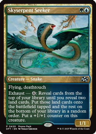 Skyserpent Seeker (Promo Pack) [Aetherdrift Promos]-1