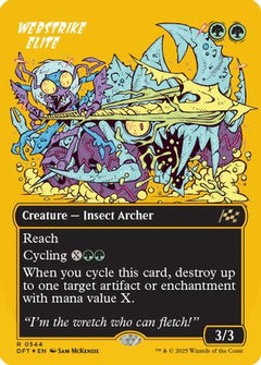 Webstrike Elite (Borderless) (First-Place Foil) (DFT-544) - Aetherdrift Foil-1