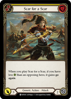 Scar for a Scar (Yellow) [U-WTR192] (Welcome to Rathe Unlimited)  Unlimited Rainbow Foil-2