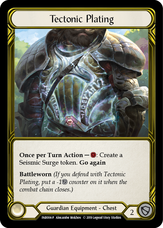 Tectonic Plating [FAB004-P] (Promo)  1st Edition Cold Foil - Golden-1