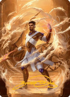 Basri, Tomorrow's Champion Art Card (Gold-Stamped Signature) [Aetherdrift Art Series]-1