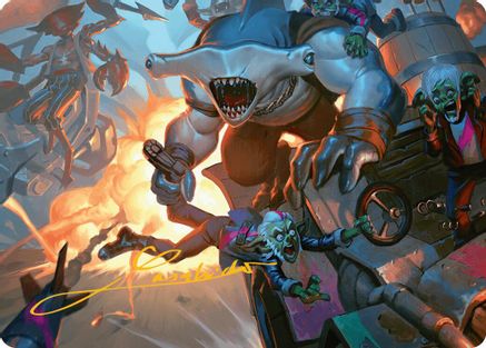 Trade the Helm Art Card (Gold-Stamped Signature) (AADFT-025) - Art Series: Aetherdrift-1