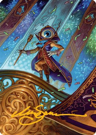 Vnwxt, Verbose Host Art Card (Gold-Stamped Signature) (AADFT-008) - Art Series: Aetherdrift-1