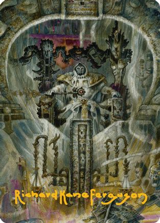 Gonti, Night Minister Art Card (Gold-Stamped Signature) [Aetherdrift Art Series]-1