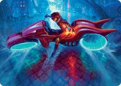 Chandra, Spark Hunter Art Card [Aetherdrift Art Series]-1
