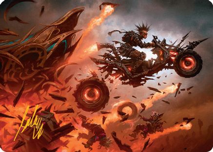 Gastal Blockbuster Art Card (Gold-Stamped Signature) [Aetherdrift Art Series]-1