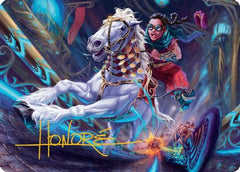 Gilded Ghoda Art Card (Gold-Stamped Signature) [Aetherdrift Art Series]-1