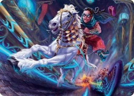 Gilded Ghoda Art Card [Aetherdrift Art Series]-1