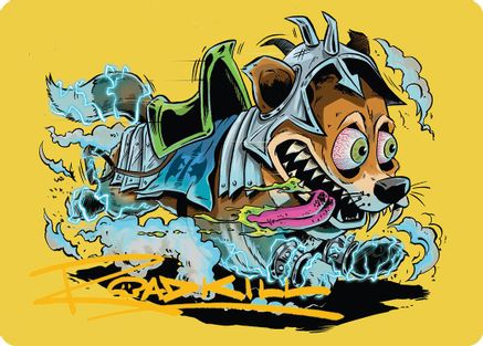 District Mascot Art Card (50/54) (Gold-Stamped Signature) [Aetherdrift Art Series]-1