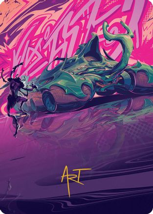 Earthrumbler Art Card (Gold-Stamped Signature) [Aetherdrift Art Series]-1