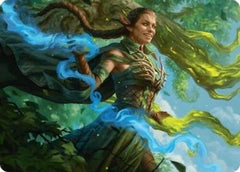 Nissa, Worldsoul Speaker Art Card [Aetherdrift Art Series]-1