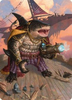 Captain Howler, Sea Scourge Art Card (4/54) [Aetherdrift Art Series]-1